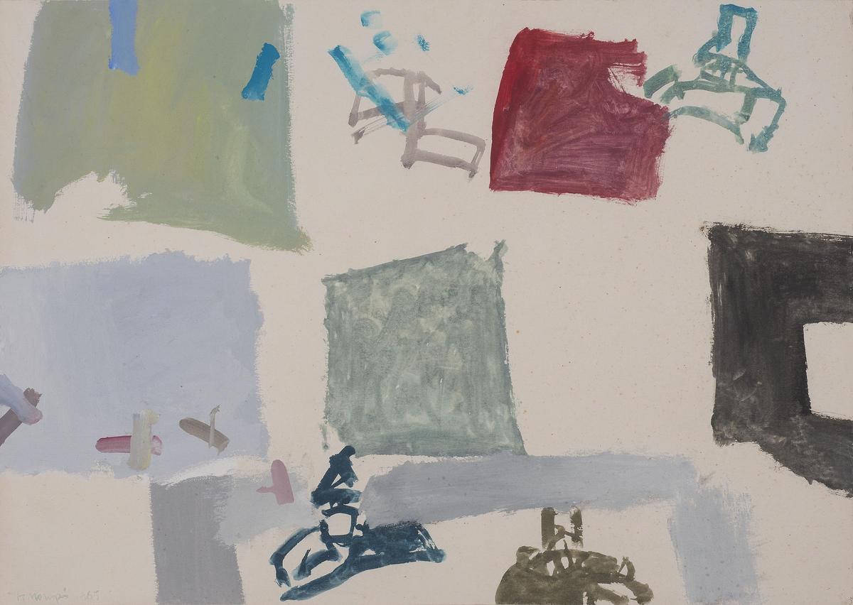 Manuel Hernández Mompó. 'Calles de una plaza', 1965. Colección MACVAC.