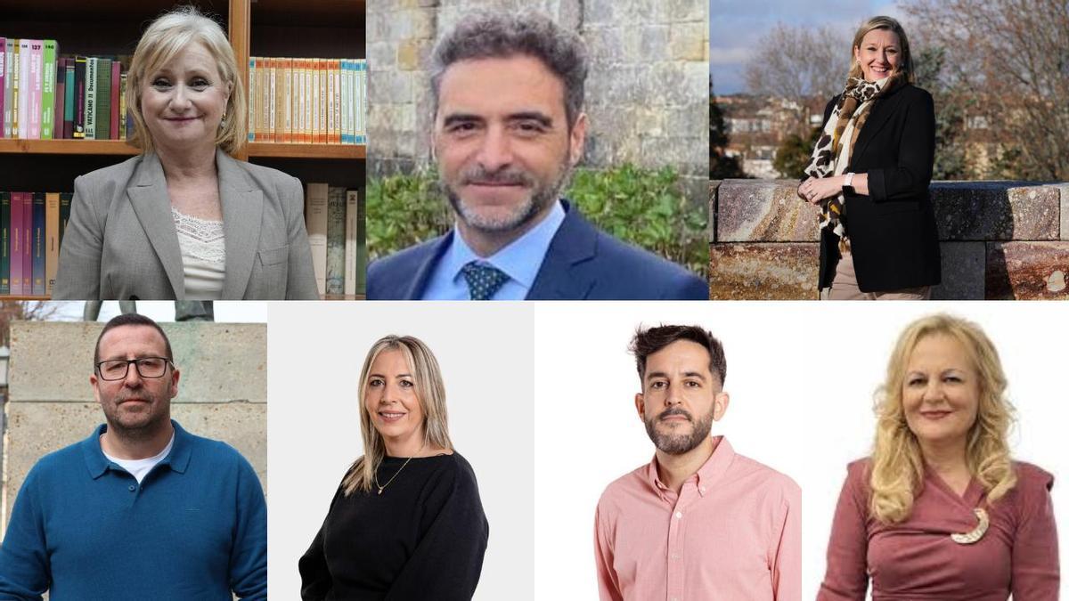 Los siete que representarán a Zamora en las Cortes.
