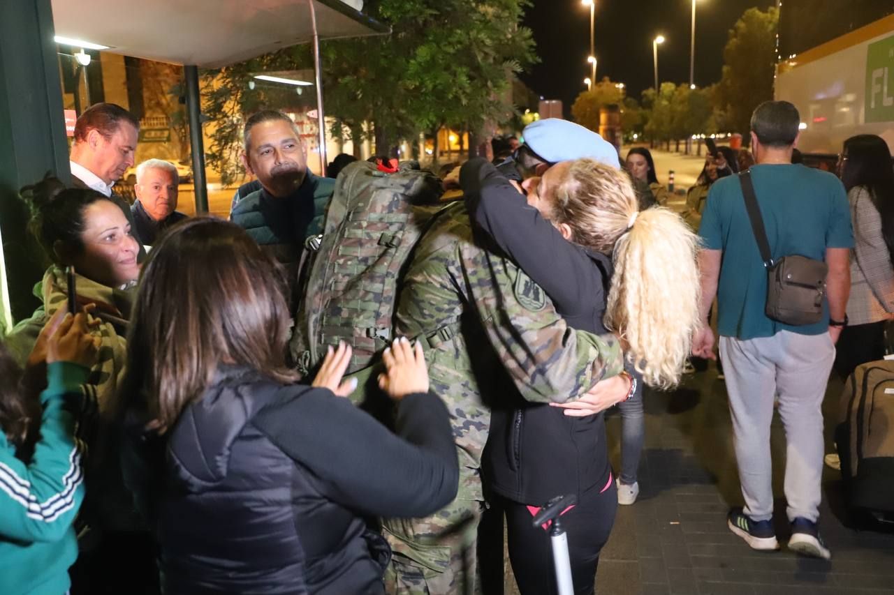 La llegada de los militares de la BRI X desde el Líbano