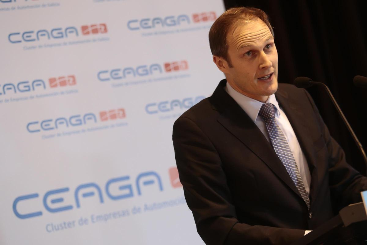 Yann Martin, en un acto de Ceaga en su época en Vigo