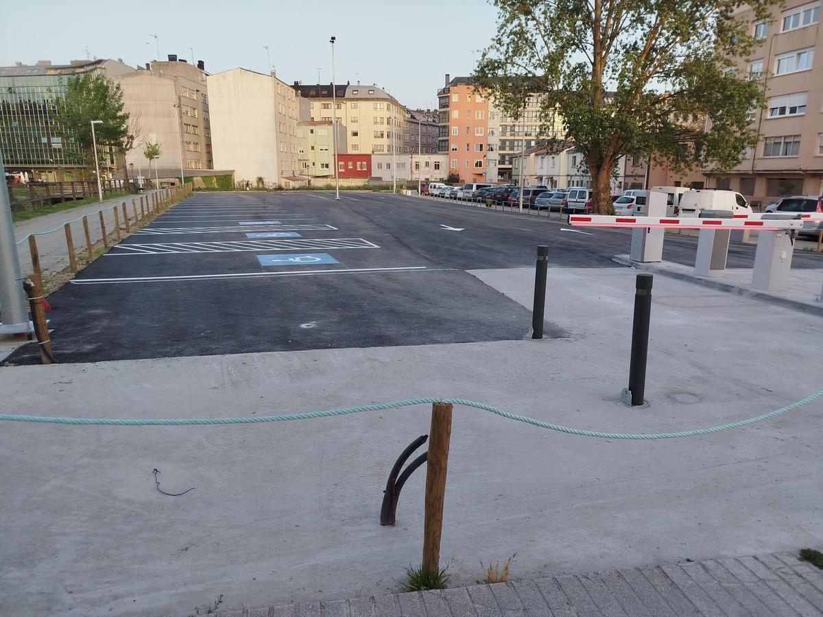 El aparcamiento Las Brañas, de próxima apertura.