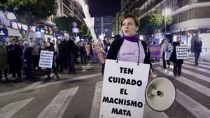 Manifestació celebrada a València al Dia Internacional contra la Violència de Gènere el 2011.