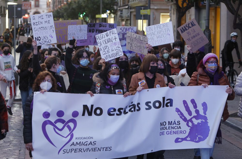 Manifestación del 8M en Sagunt.