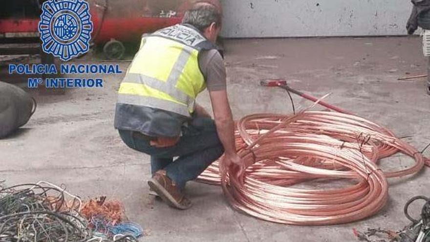 Detenidos dos trabajadores de una empresa por robar 3.500 kilos de cobre