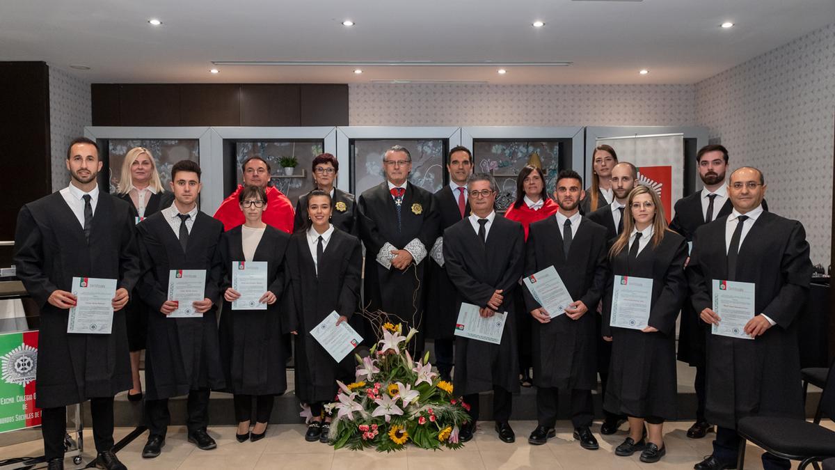 Jurantes del Colegio Oficial de Graduados Sociales.