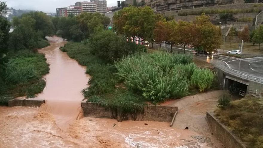 Talls, esllavissades i un arbre caigut per les pluges de les darreres hores a Manresa