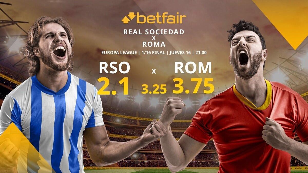 Real Sociedad vs. AS Roma: alineaciones, horario, TV, estadísticas y pronósticos