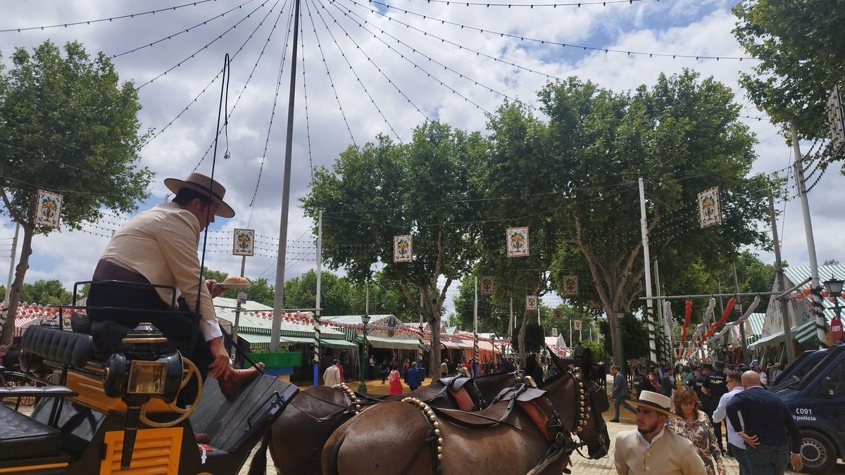 Ambiente este miércoles en el Real de la Feria.