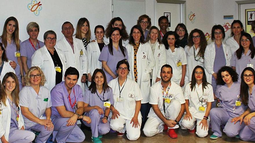 El equipo de Maternidad y Lactancia del Hospital del Vinalopó.