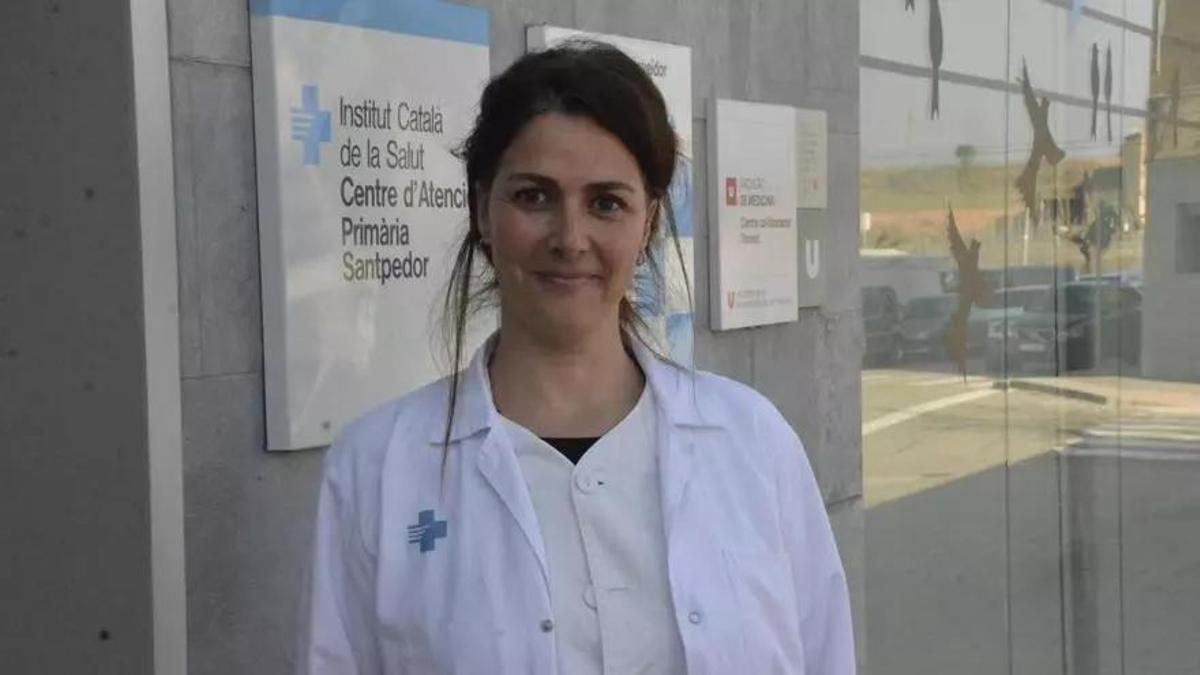 Berta Rodoreda, en la recepción del CAP de Santpedor