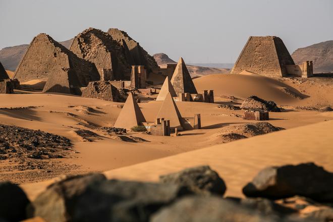 Las pirámides de Sudán en diversos estados