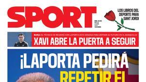 La portada de SPORT de hoy