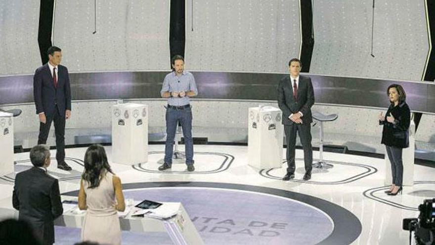 El primer debate televisivo a cuatro.