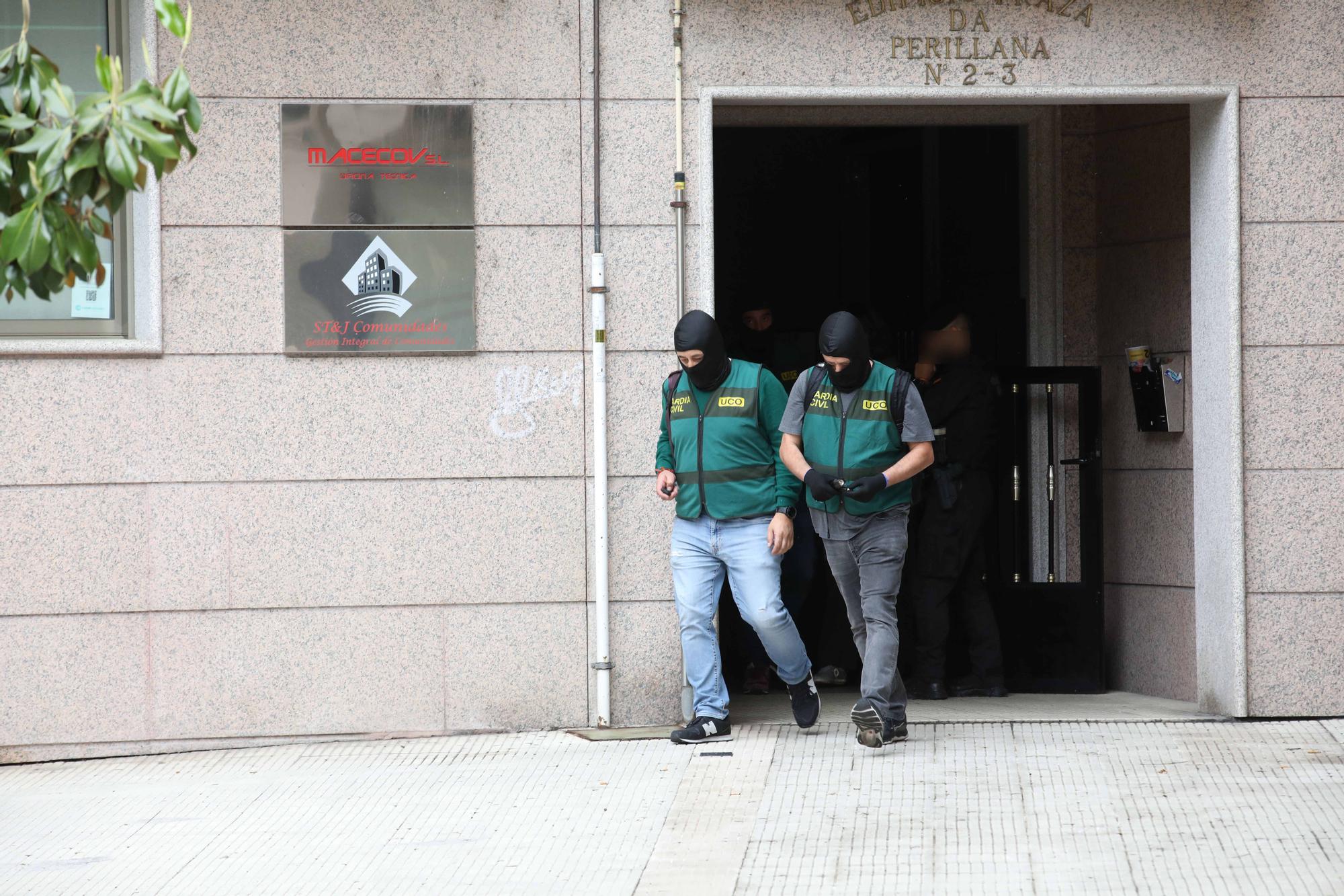 Vilagarcía, Ponteareas y Tui, escenarios de un nuevo golpe a la droga