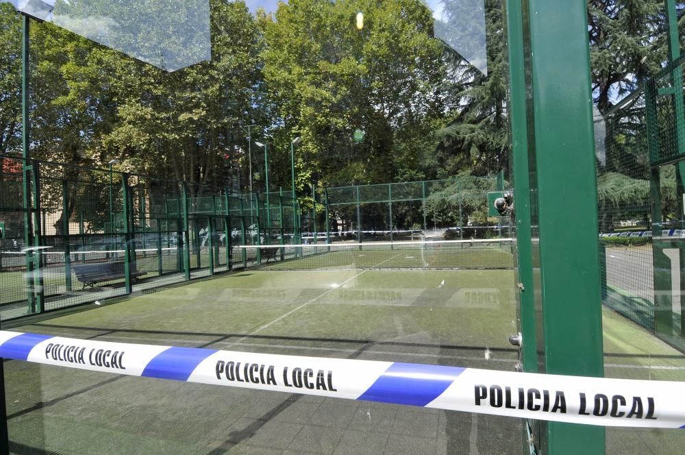 Actos vandálicos en el parque Dorado de Sama