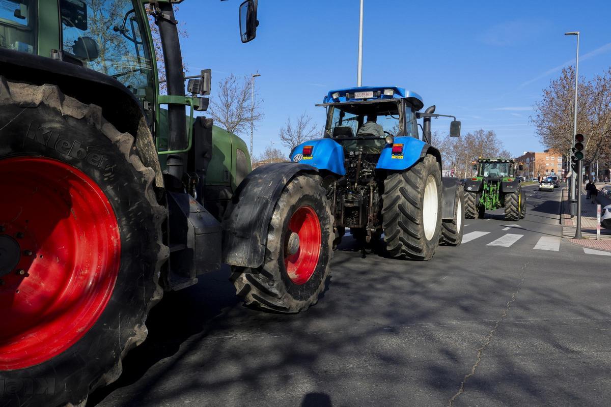 Protesta de tractores en Salamanca