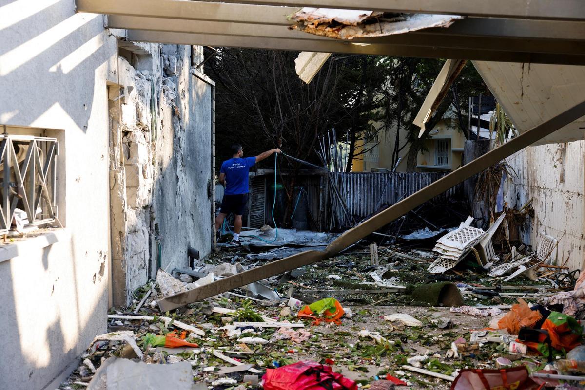 Ataque procedente de la Franja de Gaza en Ashkelon, Israel.