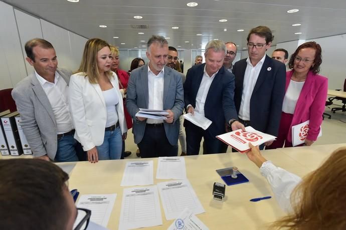 17-04-2019 LAS PALMAS DE GRAN CANARIA. Psoe presenta candidaturas 26M en la Junta Electoral Provincial de Las Palmas  | 17/04/2019 | Fotógrafo: Andrés Cruz