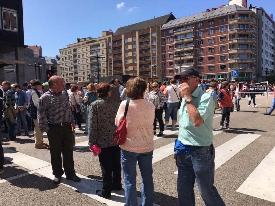 Manifestación de ganaderos en Oviedo