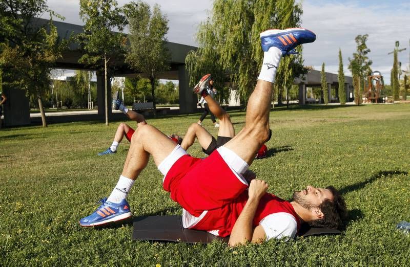 Fotogalería del primer entrenamiento del CAI Zaragoza