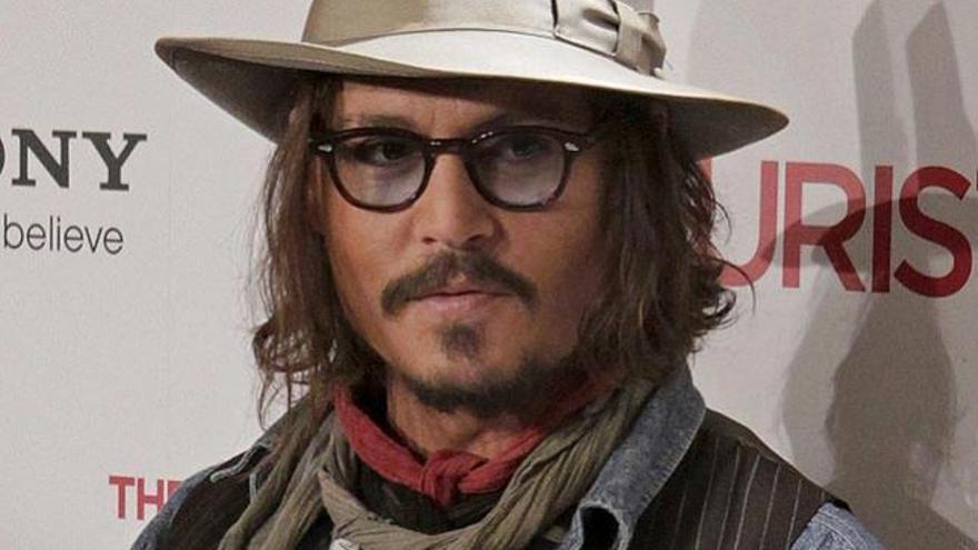 Johnny Depp, este jueves, en Madrid