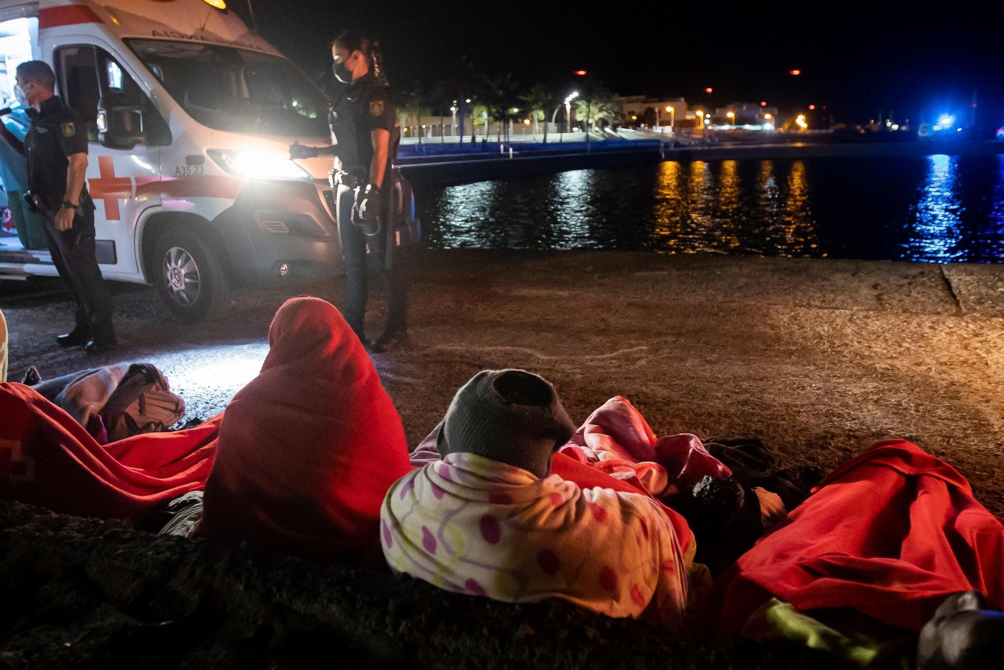 Llegada de migrantes a Castillo del Romeral (29/08/21)