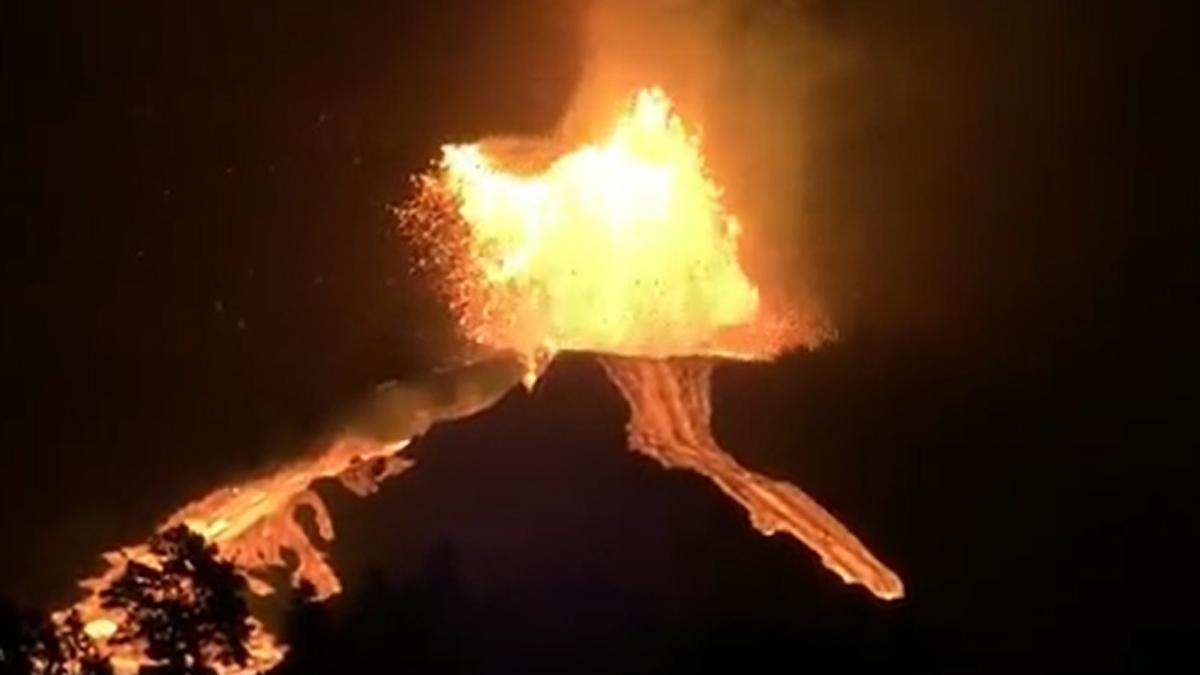 Intensa actividad eruptiva en La Palma