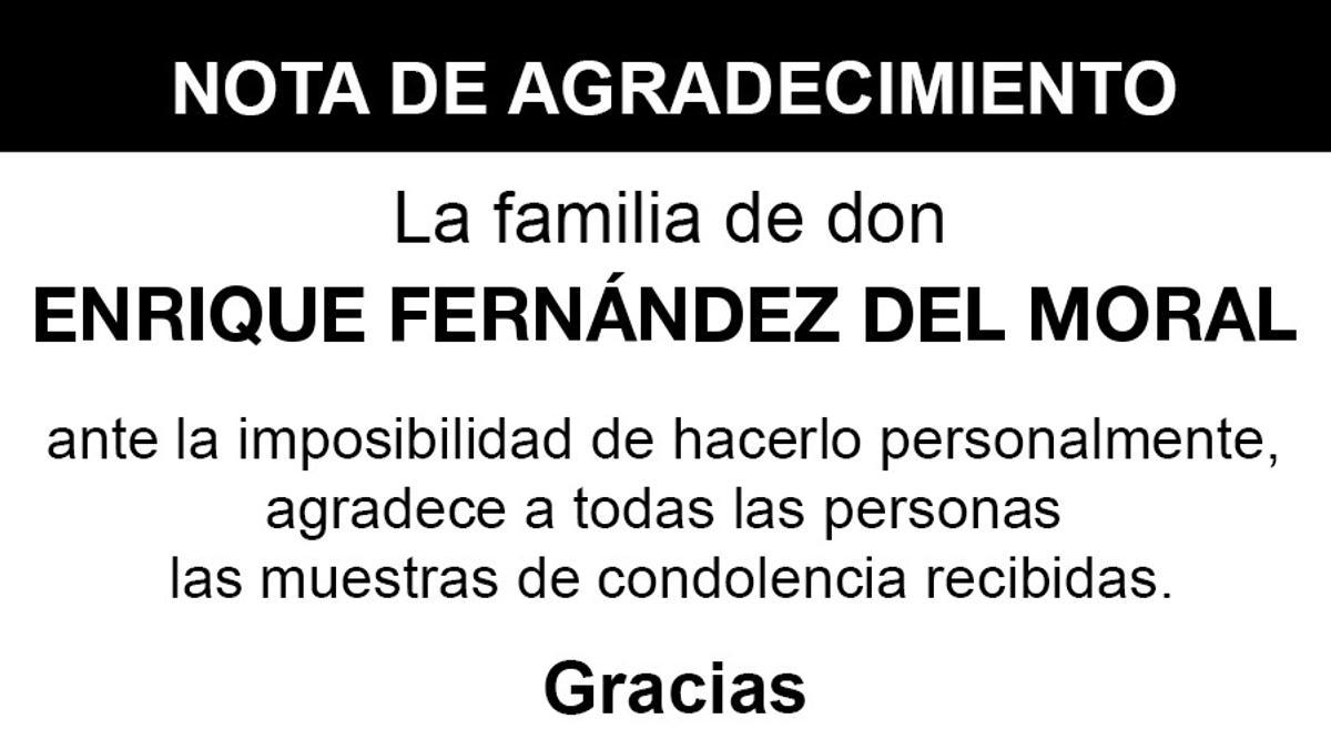 Nota Enríque Fernández del Moral