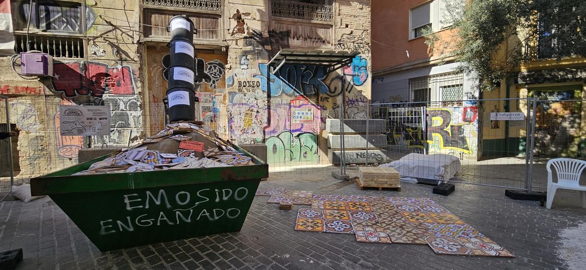 La falla ganadora de Experimental de Plaza de l'Arbre, una crítica a la degradación urbanística