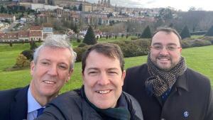 ‘Selfie’ de los tres presidentes en Santiago, en su último encuentro.
