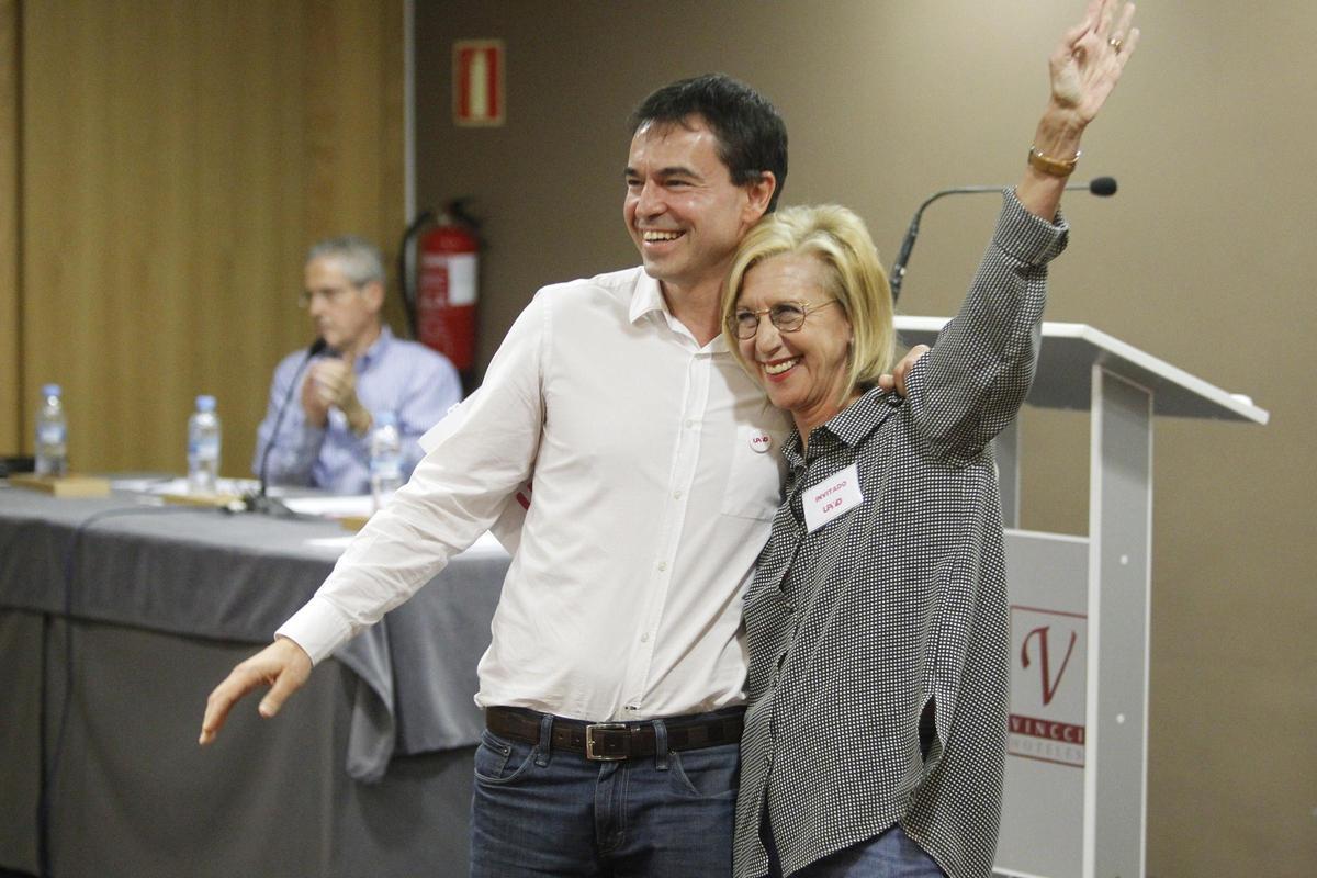 Andrés Herzog y Rosa Díez, durante el Consejo Político de UPyD, en 2015.
