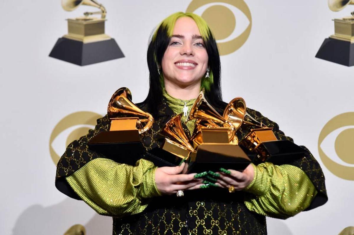 Billie Eilish, gran triunfadora de los Grammy 2020