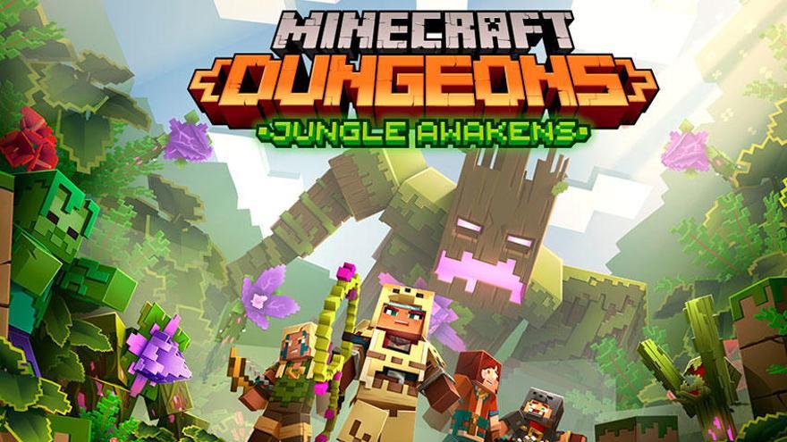 Jungle Awakens es el primer paquete extra para Minecraft Dungeons y llegará en julio