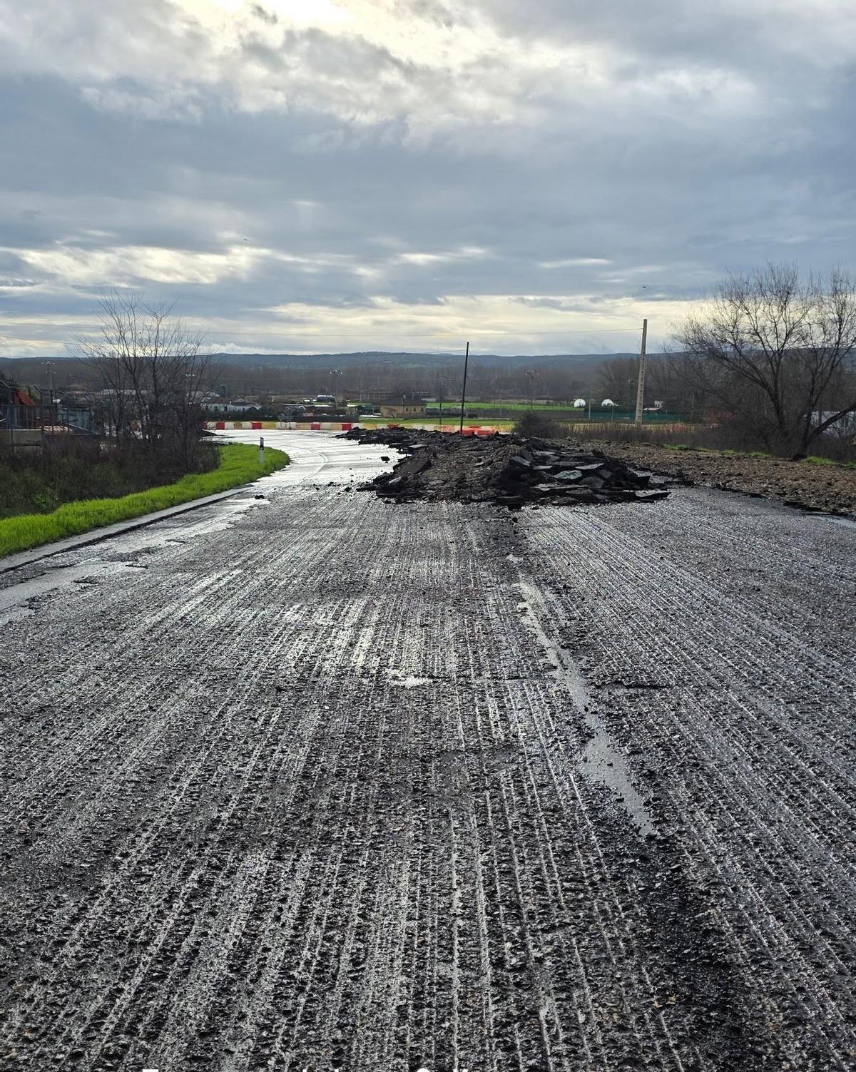 Tramo afectado por las obras, en una imagen de hace unos días.