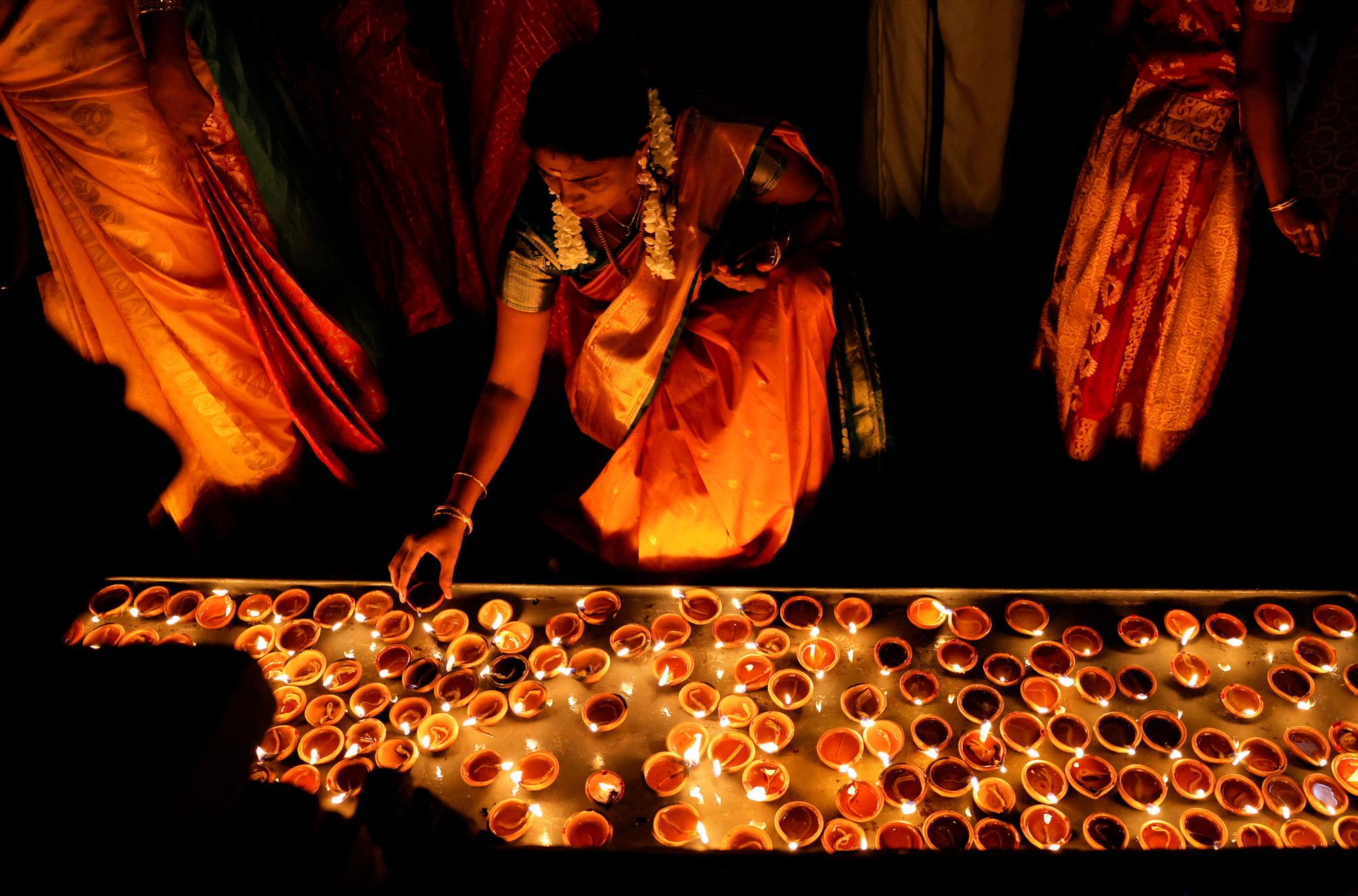 Sri Lankan Tamils celebrate the Diwali festival, in Colombo
