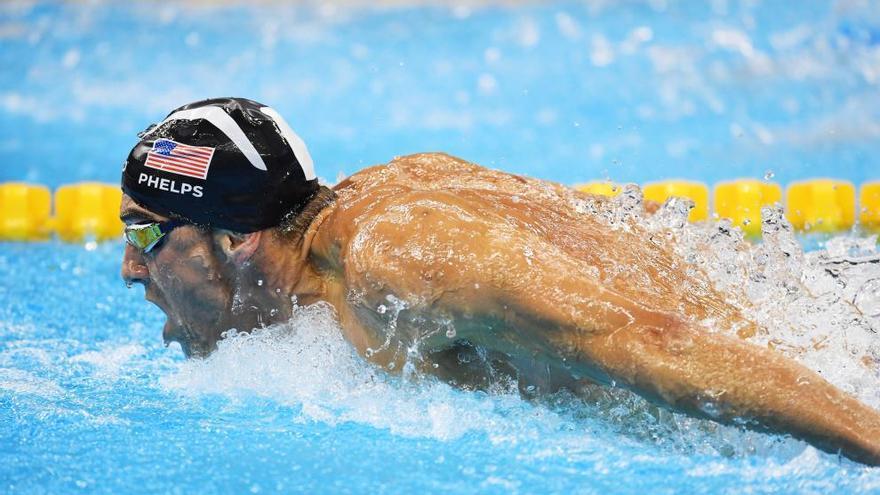 Phelps, durante la competición.