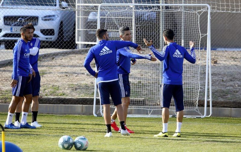 Entrenamiento del Real Zaragoza, 25 de febrero