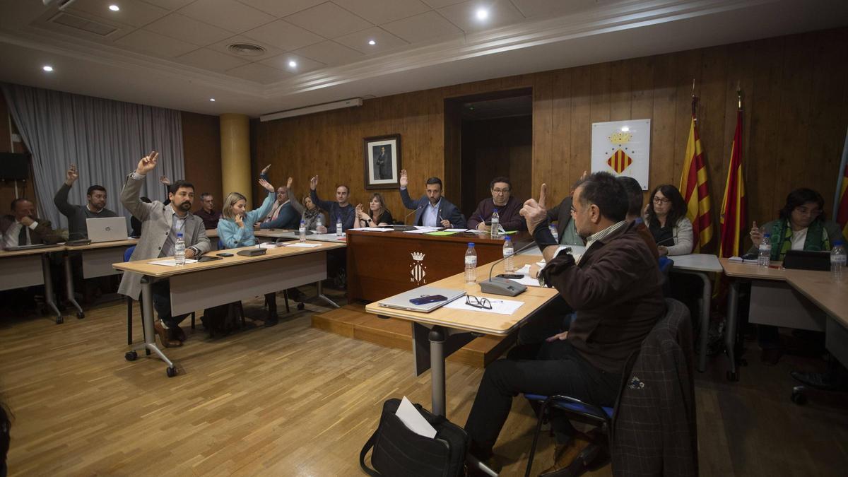 Un momento del pleno de Sagunt