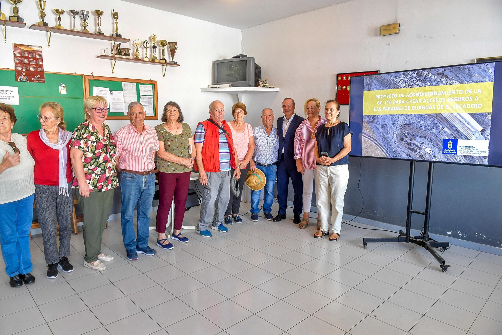Presentación de las obras para acondicionar un acceso seguro para los peatones en El Secadero