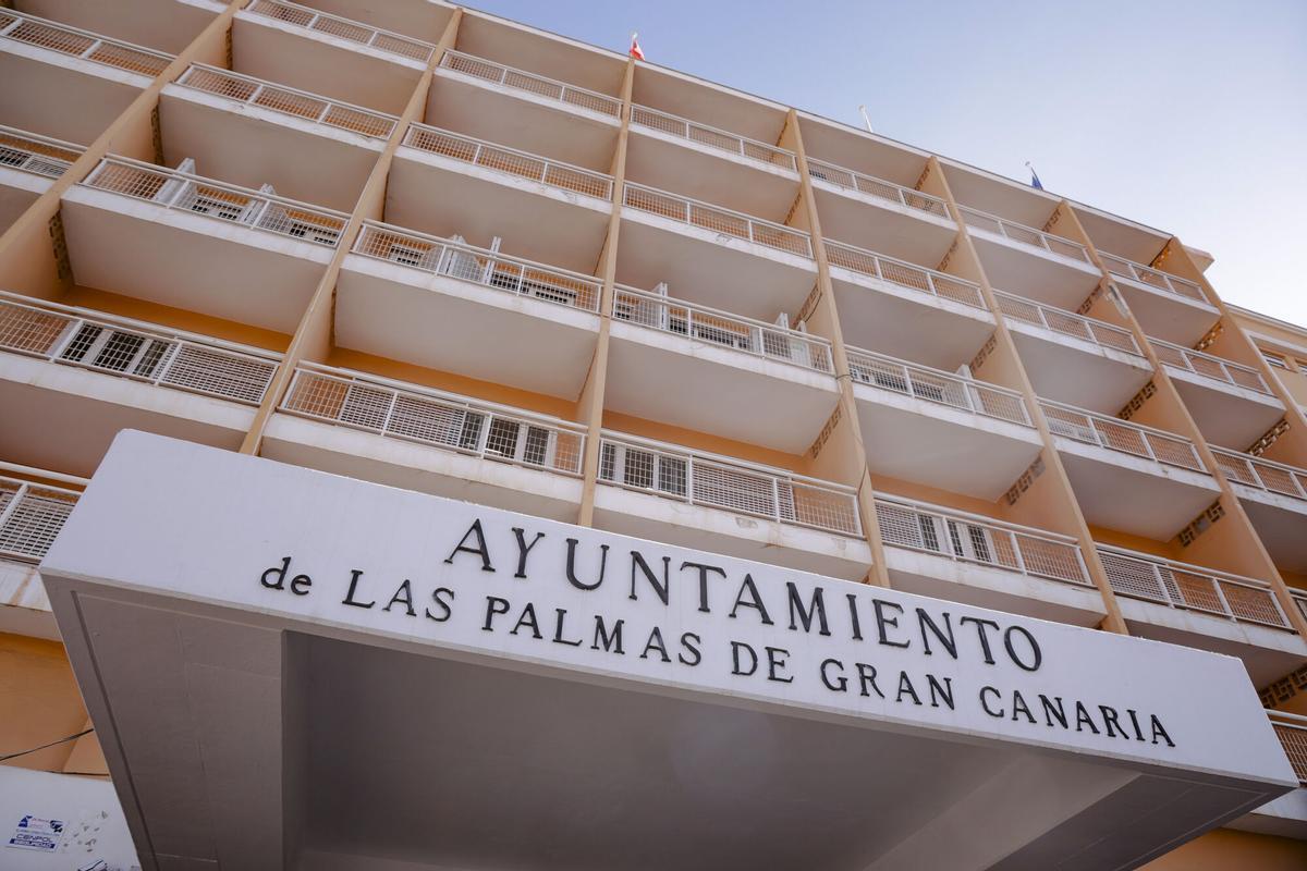 Fachada del Ayuntamiento de Las Palmas de Gran Canaria, en una imagen de archivo.