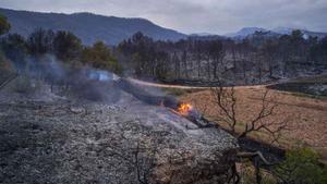 Un accident mecànic, principal hipòtesi de l’incendi de Santa Coloma de Queralt