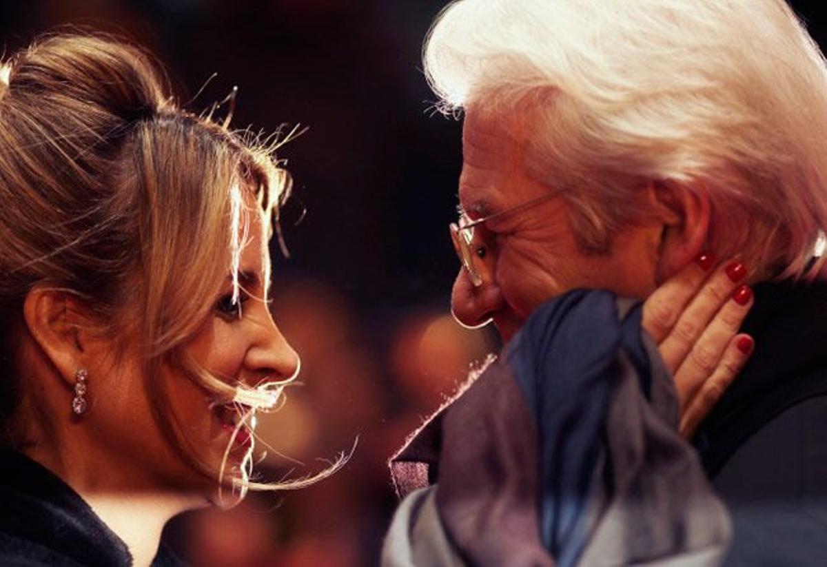 Alejandra Silva y Richard Gere en el Festival de Cine de Berlín de 2017