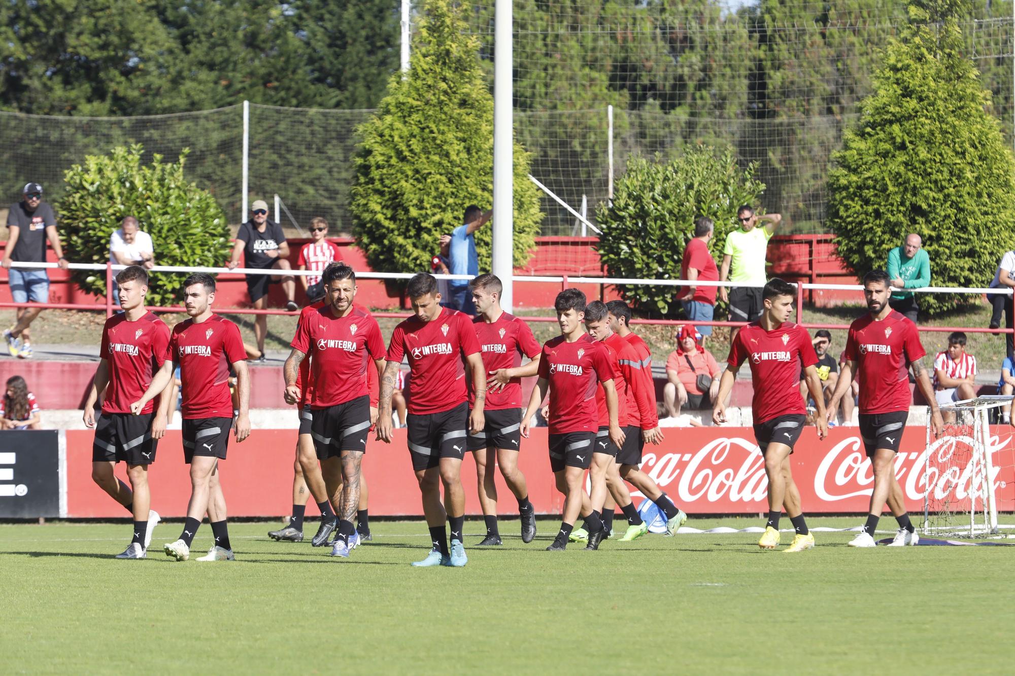 Entrenamiento del Sporting en Mareo