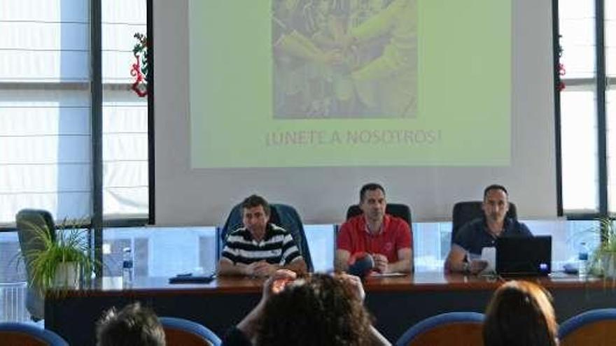 La asamblea del BM Moaña celebrada ayer. // Gonzalo Núñez