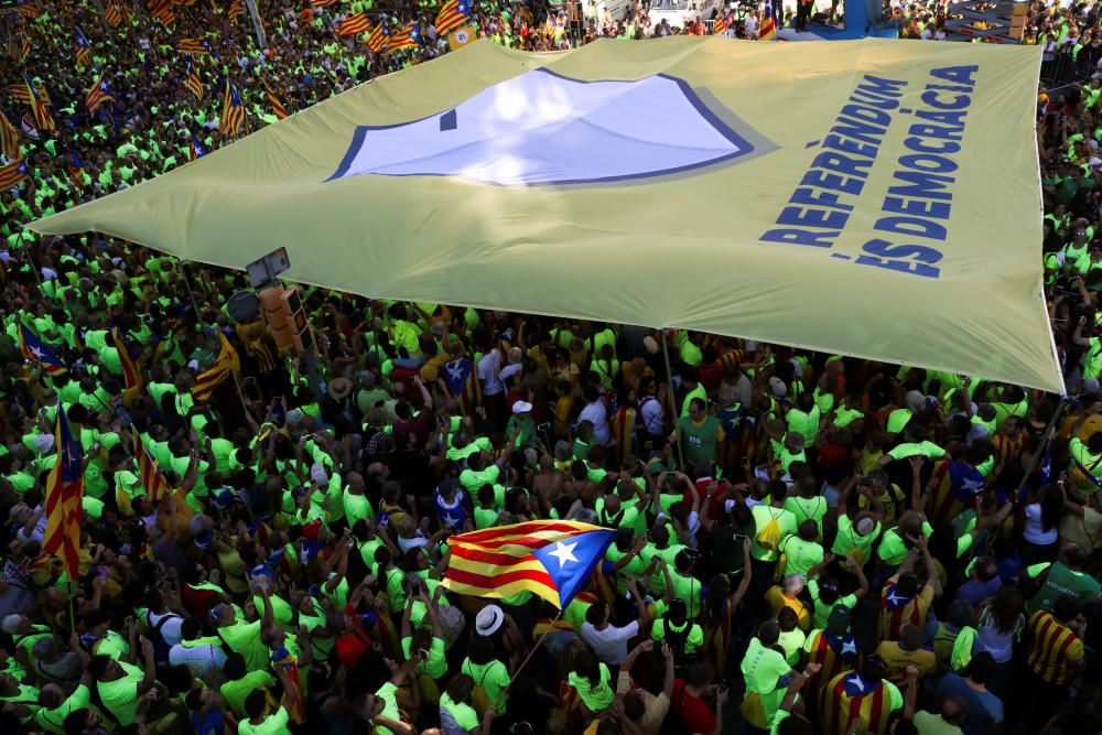 La manifestación de la Diada, en fotos