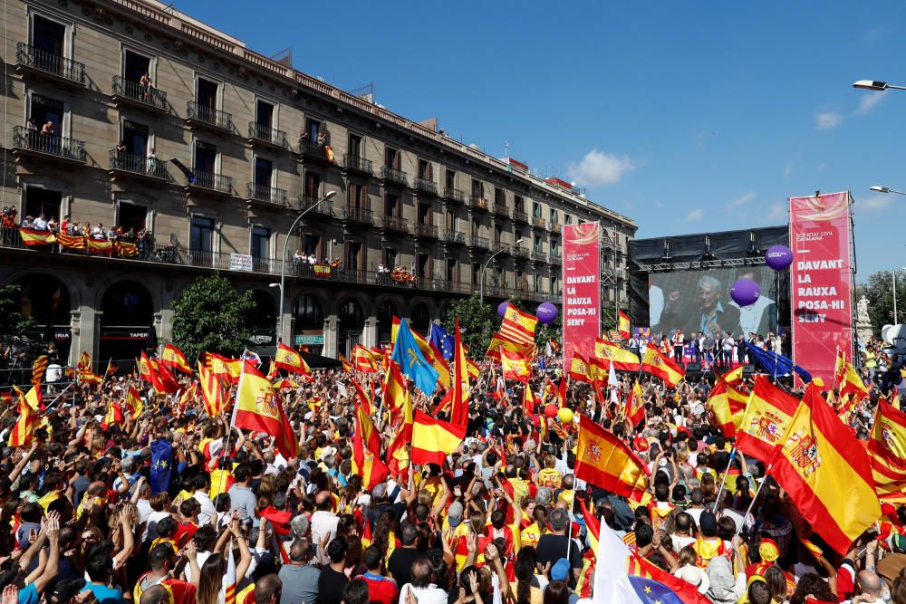 Manifestación en Barcelona por la unidad de España