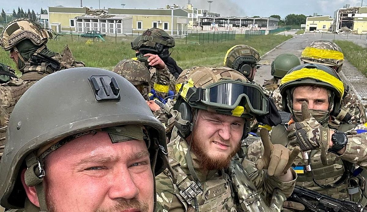 Voluntarios rusos para la defensa de la zona de Belgorod.