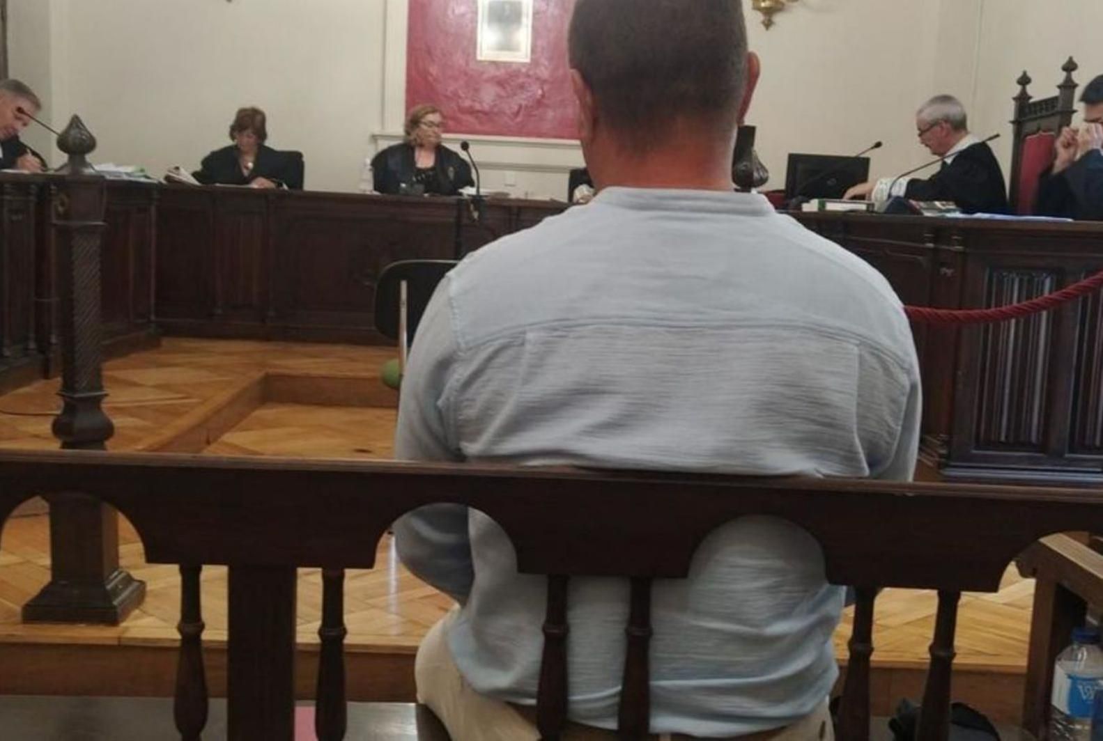 El acusado durante el juicio celebrado en la Audiencia de Zamora.
