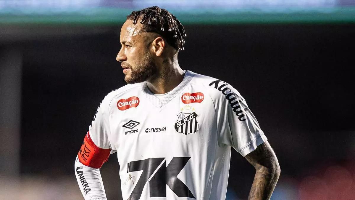 Neymar Jr. durante el partido contra el Vasco da Gama. Neymar Jr. durante el partido contra el Vasco da Gama.