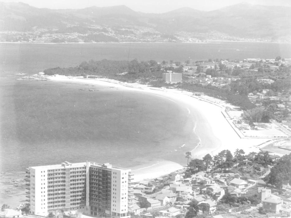 Playa de Samil (Vigo), en 1983.